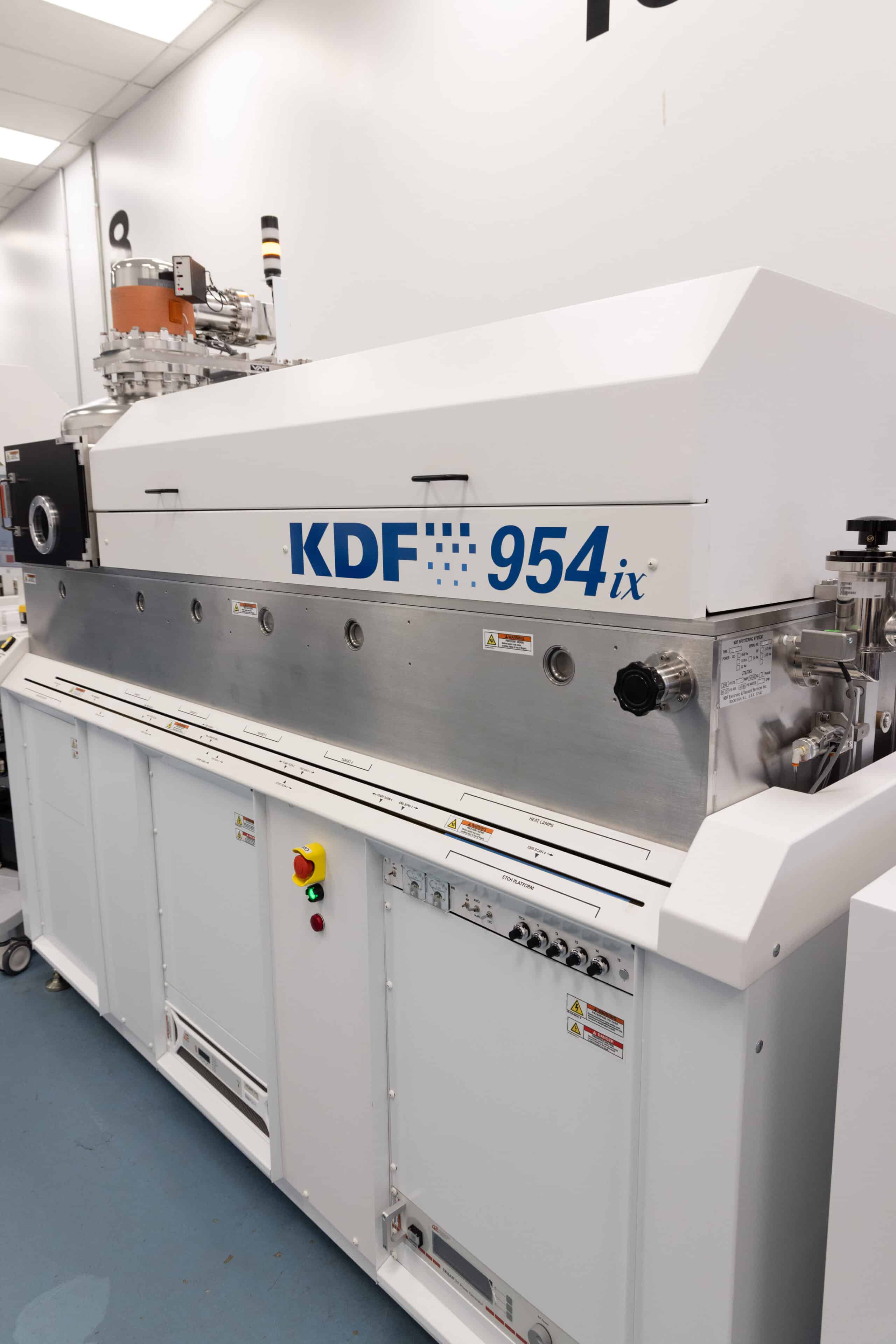 KDF sputtering system in production at a customer facility