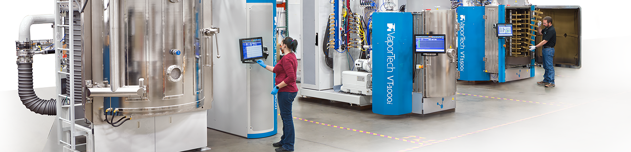 VaporTech facility with technicians