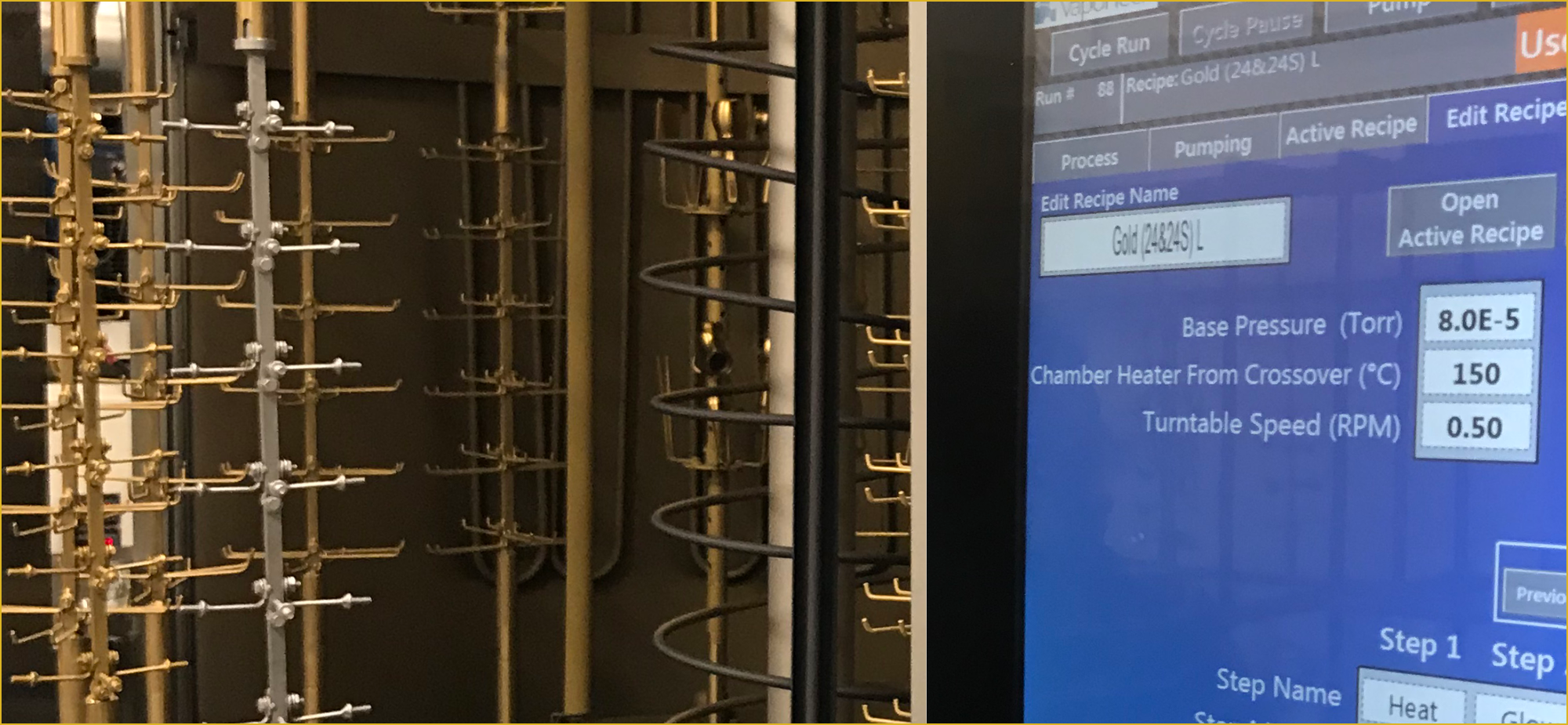 KDF-3000i™ chamber interior and monitor