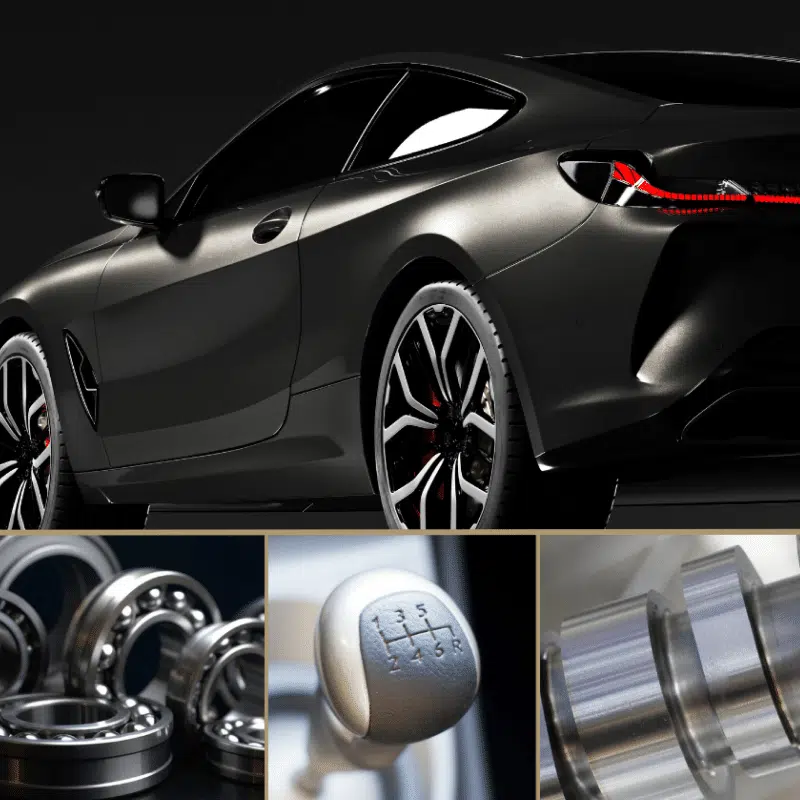 Automotive engine and drivetrain PVD coated components